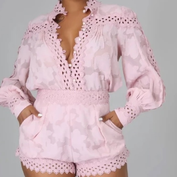 New Pink 2 Piece Short Set - Picture 1 of 7